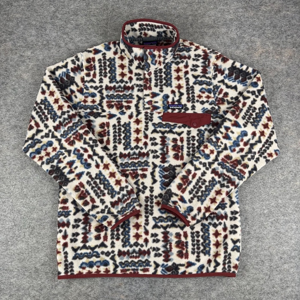 Patagonia Lightweight Synchilla Snap-T Fleece Pullover Wandering Woods Mens M